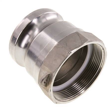 Acoplamiento de acero inoxidable Camlock DN 60 (2 1/2'') G 2 1/2'' Rosca hembra Tipo A EN 14420-7 (DIN 2828)