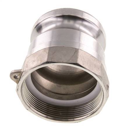 Acoplamiento de acero inoxidable Camlock DN 60 (2 1/2'') G 2 1/2'' Rosca hembra Tipo A EN 14420-7 (DIN 2828)