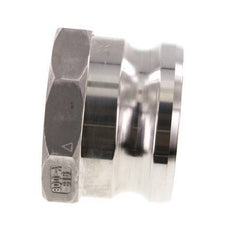Acoplamiento de acero inoxidable Camlock DN 75 (3'') G 3'' Rosca hembra Tipo A EN 14420-7 (DIN 2828)