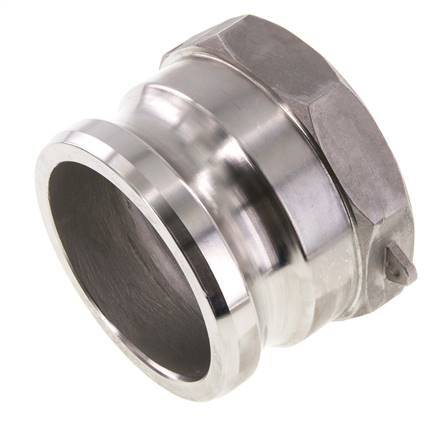 Acoplamiento de acero inoxidable Camlock DN 75 (3'') G 3'' Rosca hembra Tipo A EN 14420-7 (DIN 2828)