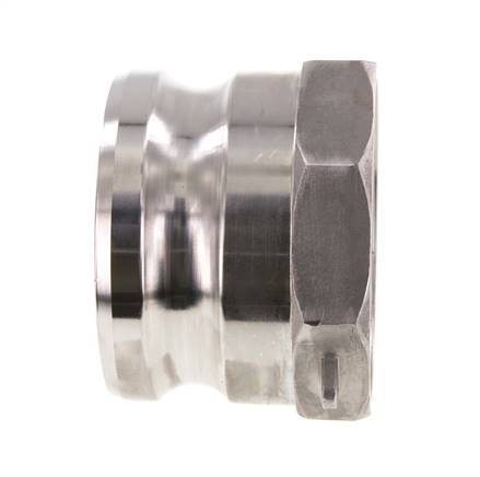 Acoplamiento de acero inoxidable Camlock DN 75 (3'') G 3'' Rosca hembra Tipo A EN 14420-7 (DIN 2828)