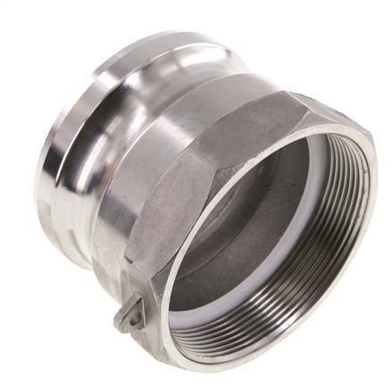 Acoplamiento de acero inoxidable Camlock DN 75 (3'') G 3'' Rosca hembra Tipo A EN 14420-7 (DIN 2828)