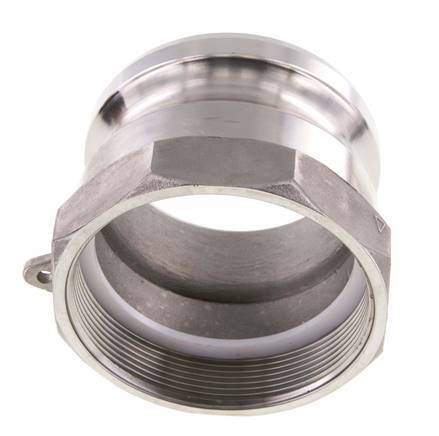 Acoplamiento de acero inoxidable Camlock DN 75 (3'') G 3'' Rosca hembra Tipo A EN 14420-7 (DIN 2828)