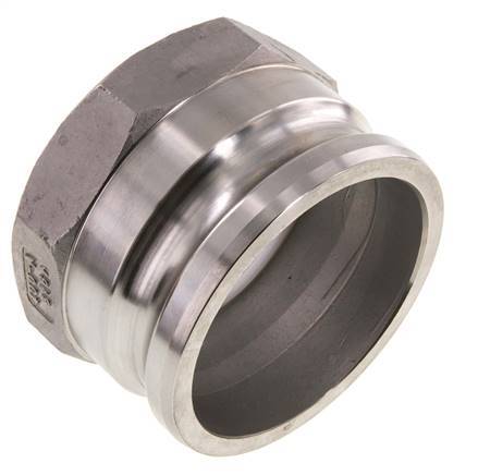 Acoplamiento de acero inoxidable Camlock DN 90 (4'') G 4'' Rosca hembra Tipo A EN 14420-7 (DIN 2828)