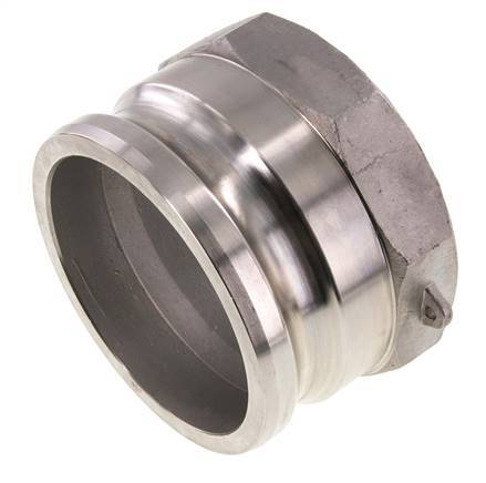 Acoplamiento de acero inoxidable Camlock DN 90 (4'') G 4'' Rosca hembra Tipo A EN 14420-7 (DIN 2828)