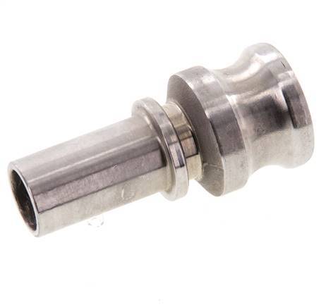 Acoplamiento de acero inoxidable Camlock DN 20 (3/4'') Pilar de manguera (19 mm) Tipo E EN 14420-7 (DIN 2828)