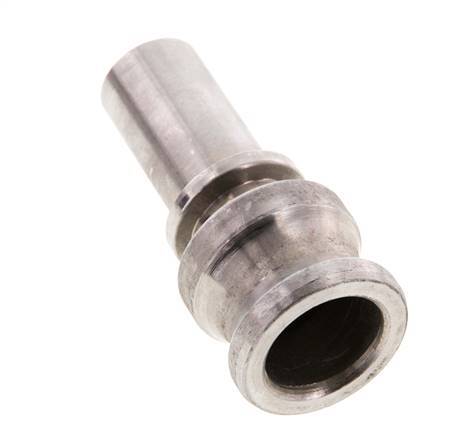 Acoplamiento de acero inoxidable Camlock DN 20 (3/4'') Pilar de manguera (19 mm) Tipo E EN 14420-7 (DIN 2828)