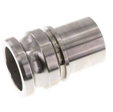 Acoplamiento de acero inoxidable Camlock DN 60 (2 1/2'') Pilar de manguera (63 mm) Tipo E EN 14420-7 (DIN 2828)