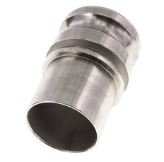 Acoplamiento de acero inoxidable Camlock DN 60 (2 1/2'') Pilar de manguera (63 mm) Tipo E EN 14420-7 (DIN 2828)