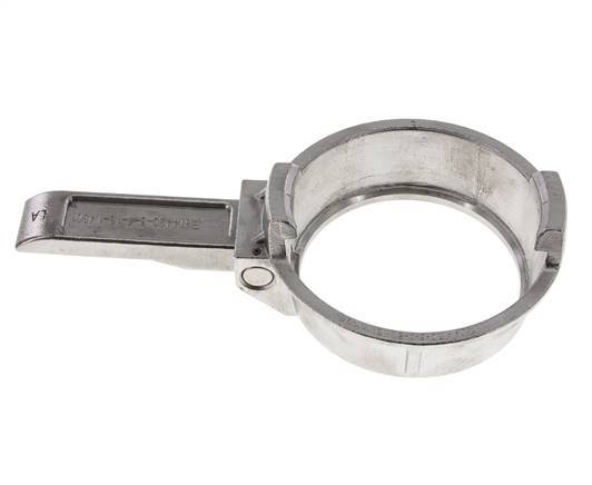 Anillo de sujeción del camión cisterna (TW) de acero inoxidable DN 80 con palanca (tipo M)