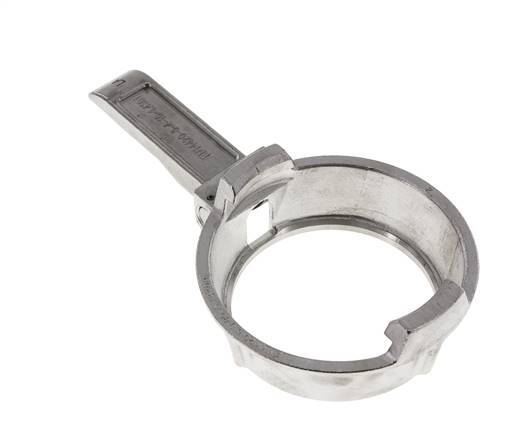 Anillo de sujeción del camión cisterna (TW) de acero inoxidable DN 80 con palanca (tipo M)