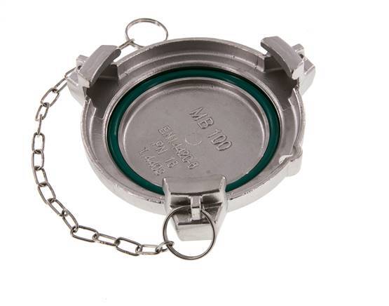Tapa de camión cisterna de acero inoxidable DN 100 (TW) tipo MB