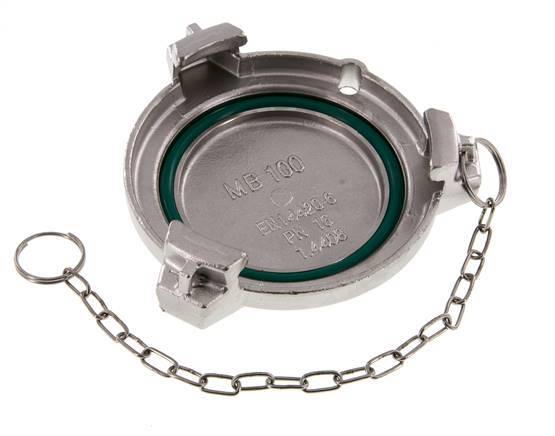 Tapa de camión cisterna de acero inoxidable DN 100 (TW) tipo MB