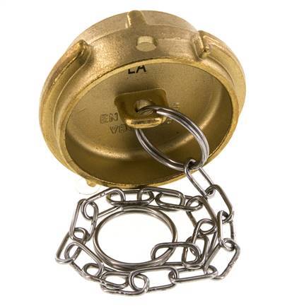Tapón de latón DN 50 para camiones cisterna (TW) Tipo VB