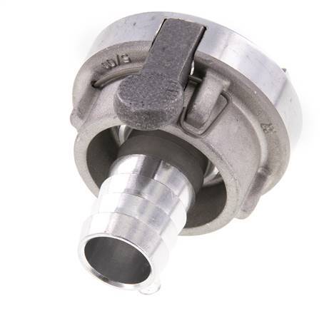 Acoplamiento Storz de aluminio forjado 25-D (31 mm) Pilar de manguera de 19 mm giratorio con bloqueo