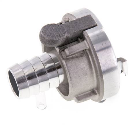 Acoplamiento Storz de aluminio forjado 25-D (31 mm) Pilar de manguera de 19 mm giratorio con bloqueo