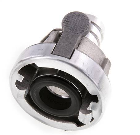 Acoplamiento Storz de aluminio forjado 25-D (31 mm) Pilar de manguera de 19 mm giratorio con bloqueo