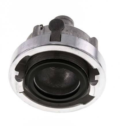 Acoplamiento Storz de aluminio forjado 52-C (66 mm) Pilar de manguera de 25 mm giratorio con bloqueo