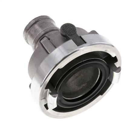 Acoplamiento Storz de aluminio forjado 52-C (66 mm) Pilar de manguera de 38 mm giratorio con bloqueo