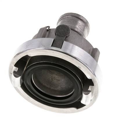 Acoplamiento Storz de aluminio forjado 52-C (66 mm) Pilar de manguera de 38 mm giratorio con bloqueo