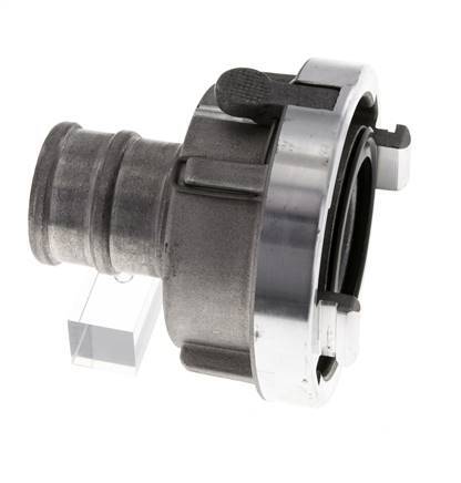 Acoplamiento Storz de aluminio forjado 52-C (66 mm) Pilar de manguera de 42 mm giratorio con bloqueo