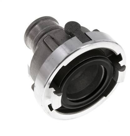 Acoplamiento Storz de aluminio forjado 52-C (66 mm) Pilar de manguera de 42 mm giratorio con bloqueo