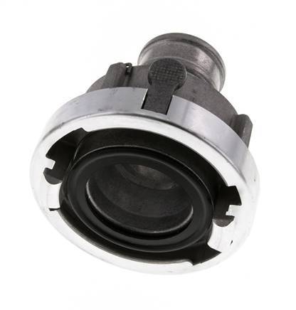 Acoplamiento Storz de aluminio forjado 52-C (66 mm) Pilar de manguera de 42 mm giratorio con bloqueo