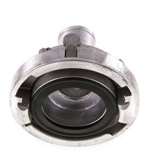 Acoplamiento Storz de aluminio forjado de 65 (81 mm) Pilar de manguera de 38 mm giratorio con bloqueo