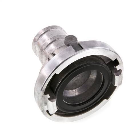 Acoplamiento Storz de aluminio forjado de 65 (81 mm) Pilar de manguera de 52 mm giratorio con bloqueo