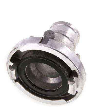 Acoplamiento Storz de aluminio forjado de 65 (81 mm) Pilar de manguera de 52 mm giratorio con bloqueo