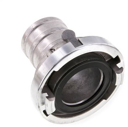 Acoplamiento Storz de aluminio forjado de 65 (81 mm) Pilar de manguera giratorio con bloqueo