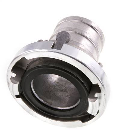 Acoplamiento Storz de aluminio forjado de 65 (81 mm) Pilar de manguera giratorio con bloqueo