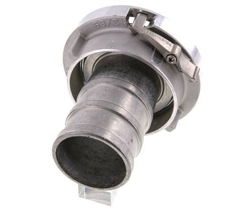 Acoplamiento Storz de aluminio forjado 75-B (89 mm) Pilar de manguera de 65 mm giratorio con bloqueo