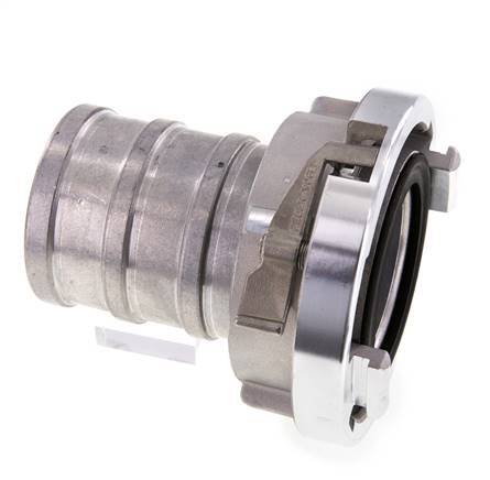 Acoplamiento Storz de aluminio forjado 75-B (89 mm) Pilar de manguera giratorio con bloqueo