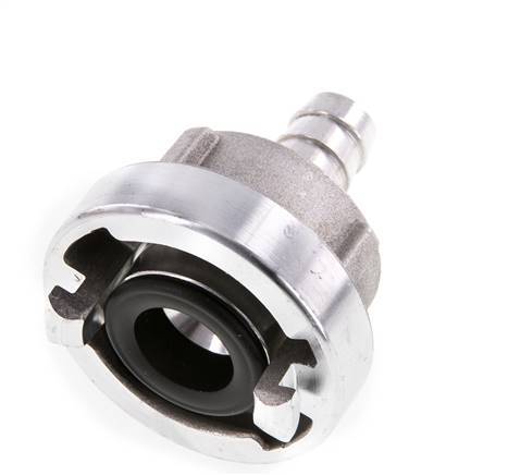 Acoplamiento Storz de aluminio forjado 25-D (31 mm) Pilar de manguera de 13 mm Giratorio para una manguera de PVC