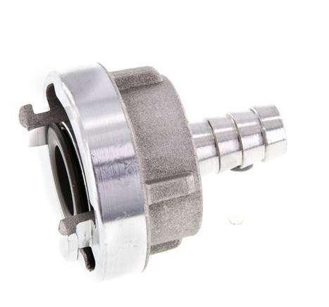 Acoplamiento Storz de aluminio forjado 25-D (31 mm) Pilar de manguera de 13 mm Giratorio para una manguera de PVC
