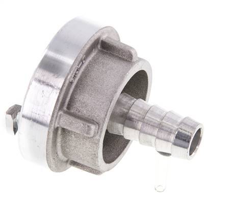 Acoplamiento Storz de aluminio forjado 25-D (31 mm) Pilar de manguera de 13 mm Giratorio para una manguera de PVC