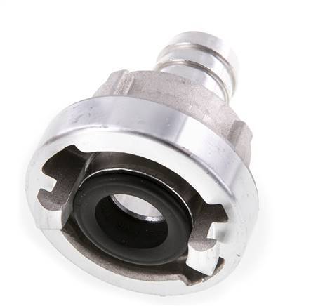 Acoplamiento Storz de aluminio forjado 25-D (31 mm) Pilar de manguera de 19 mm Giratorio para una manguera de PVC