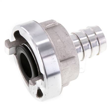 Acoplamiento Storz de aluminio forjado 25-D (31 mm) Pilar de manguera de 19 mm Giratorio para una manguera de PVC