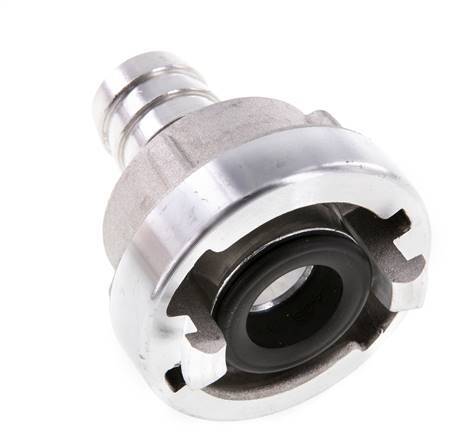 Acoplamiento Storz de aluminio forjado 25-D (31 mm) Pilar de manguera de 19 mm Giratorio para una manguera de PVC