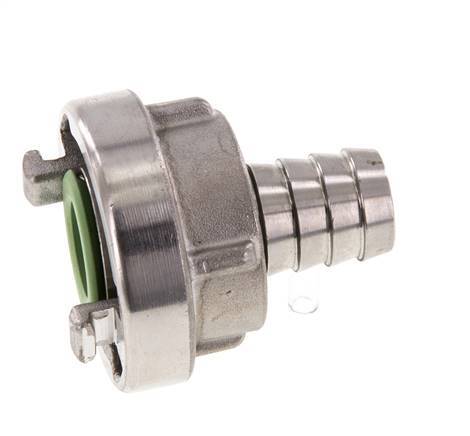 acoplamiento Storz de acero inoxidable 25-D (31 mm) Pilar de manguera de 19 mm Giratorio para una manguera de PVC
