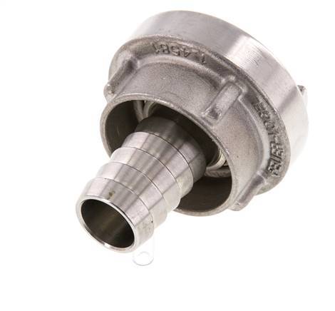 acoplamiento Storz de acero inoxidable 25-D (31 mm) Pilar de manguera de 19 mm Giratorio para una manguera de PVC