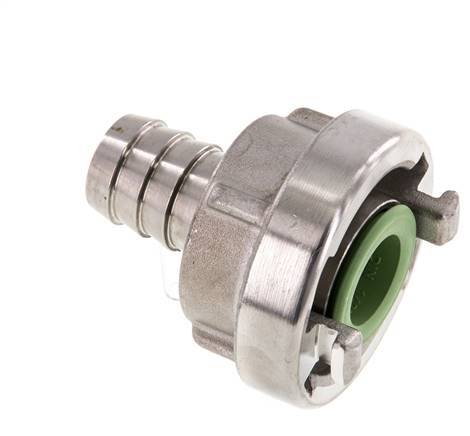 acoplamiento Storz de acero inoxidable 25-D (31 mm) Pilar de manguera de 19 mm Giratorio para una manguera de PVC