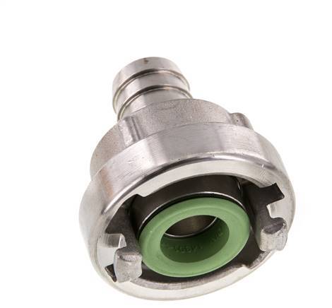 acoplamiento Storz de acero inoxidable 25-D (31 mm) Pilar de manguera de 19 mm Giratorio para una manguera de PVC