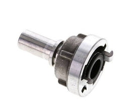 Acoplamiento Storz de aluminio forjado 25-D (31 mm) Pilar de manguera de 19 mm giratorio para conexión de abrazadera de seguridad