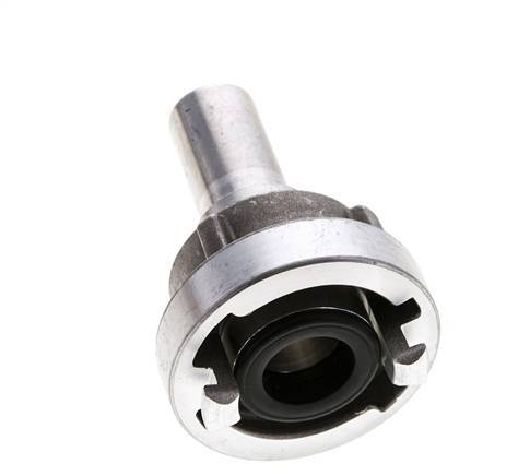 Acoplamiento Storz de aluminio forjado 25-D (31 mm) Pilar de manguera de 19 mm giratorio para conexión de abrazadera de seguridad
