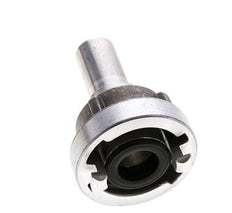 Acoplamiento Storz de aluminio forjado 25-D (31 mm) Pilar de manguera de 19 mm giratorio para conexión de abrazadera de seguridad