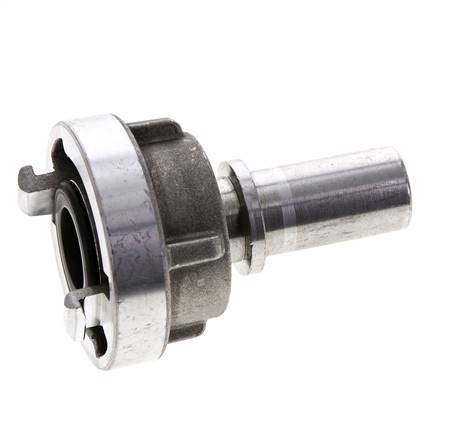 Acoplamiento Storz de aluminio forjado 25-D (31 mm) Pilar de manguera de 19 mm giratorio para conexión de abrazadera de seguridad