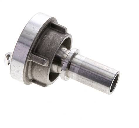 Acoplamiento Storz de aluminio forjado 25-D (31 mm) Pilar de manguera de 19 mm giratorio para conexión de abrazadera de seguridad