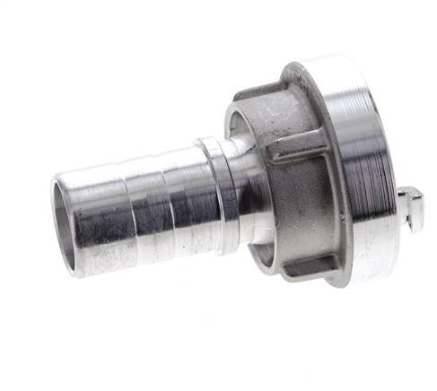 Acoplamiento Storz de aluminio forjado 25-D (31 mm) Pilar de manguera de 25 mm giratorio para conexión de abrazadera de seguridad